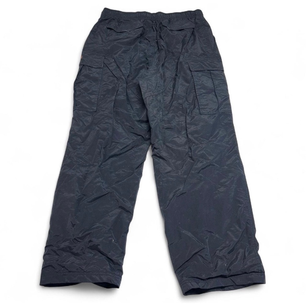 B.U.M. Equipment Mens Navy Blue Cargo Track Pants Lined Vintage baggy - Picture 2 of 7